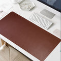 Premium PU Leather Desk Pad with Cork Bottom Non-Slip Mouse Pad – Brown (30 x 60 cm)