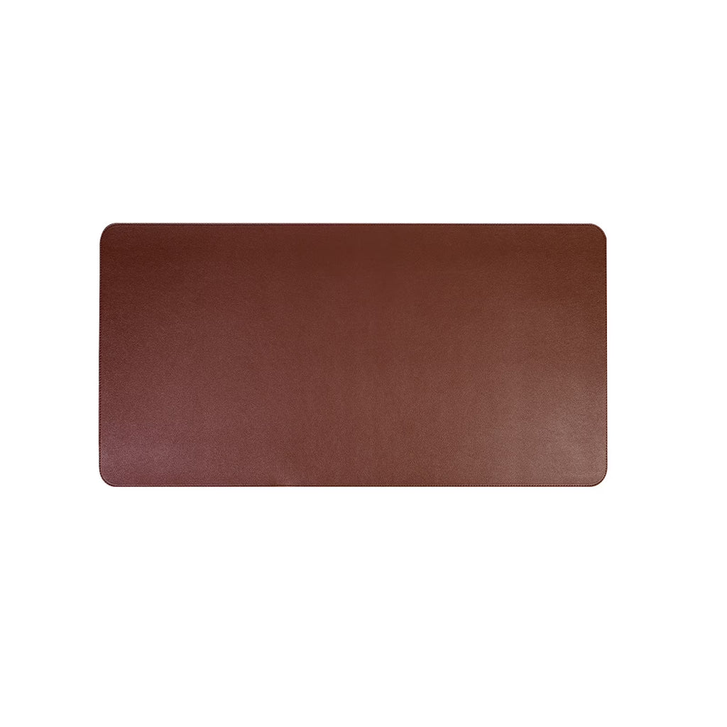 Premium PU Leather Desk Pad with Cork Bottom Non-Slip Mouse Pad – Brown (30 x 60 cm)