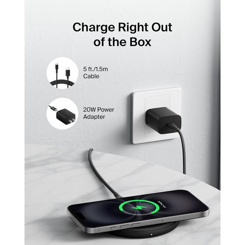 Belkin 15W Wireless Charging Pad – Qi Fast Charger for iPhone & Samsung Galaxy