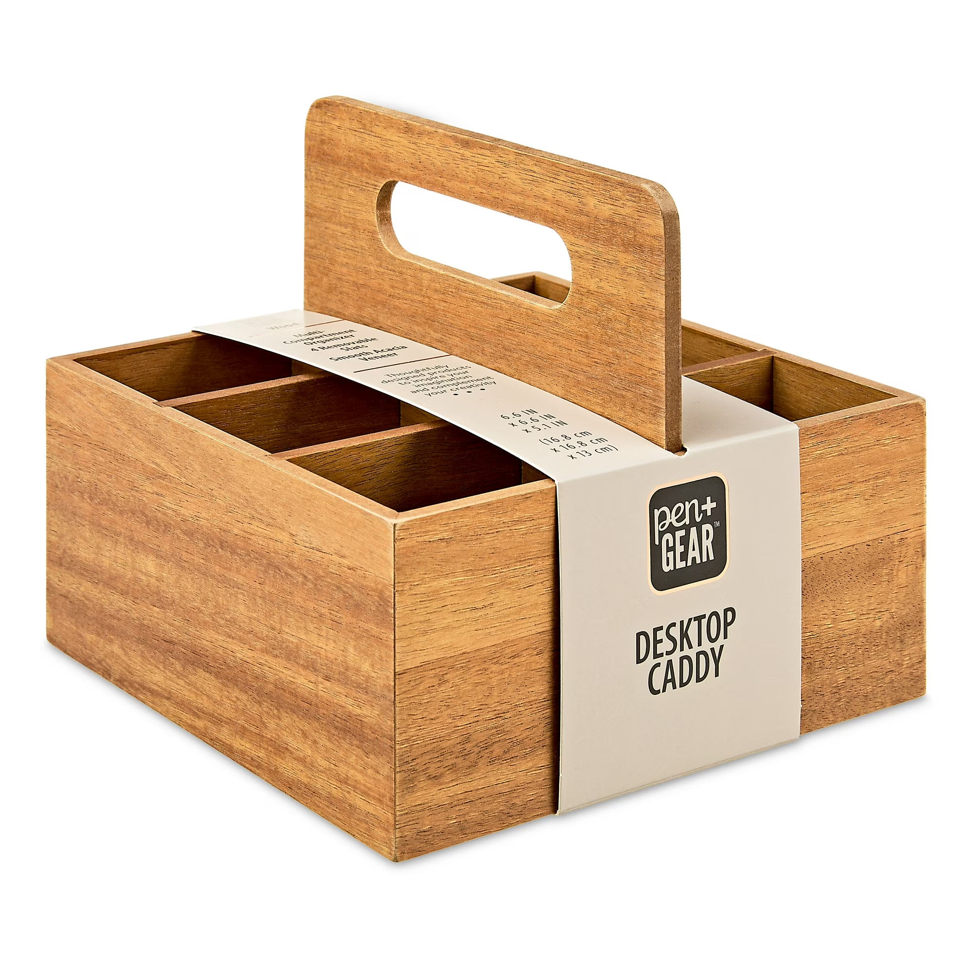 Pen+Gear Desktop Caddy – 6-Compartment Desk Organizer