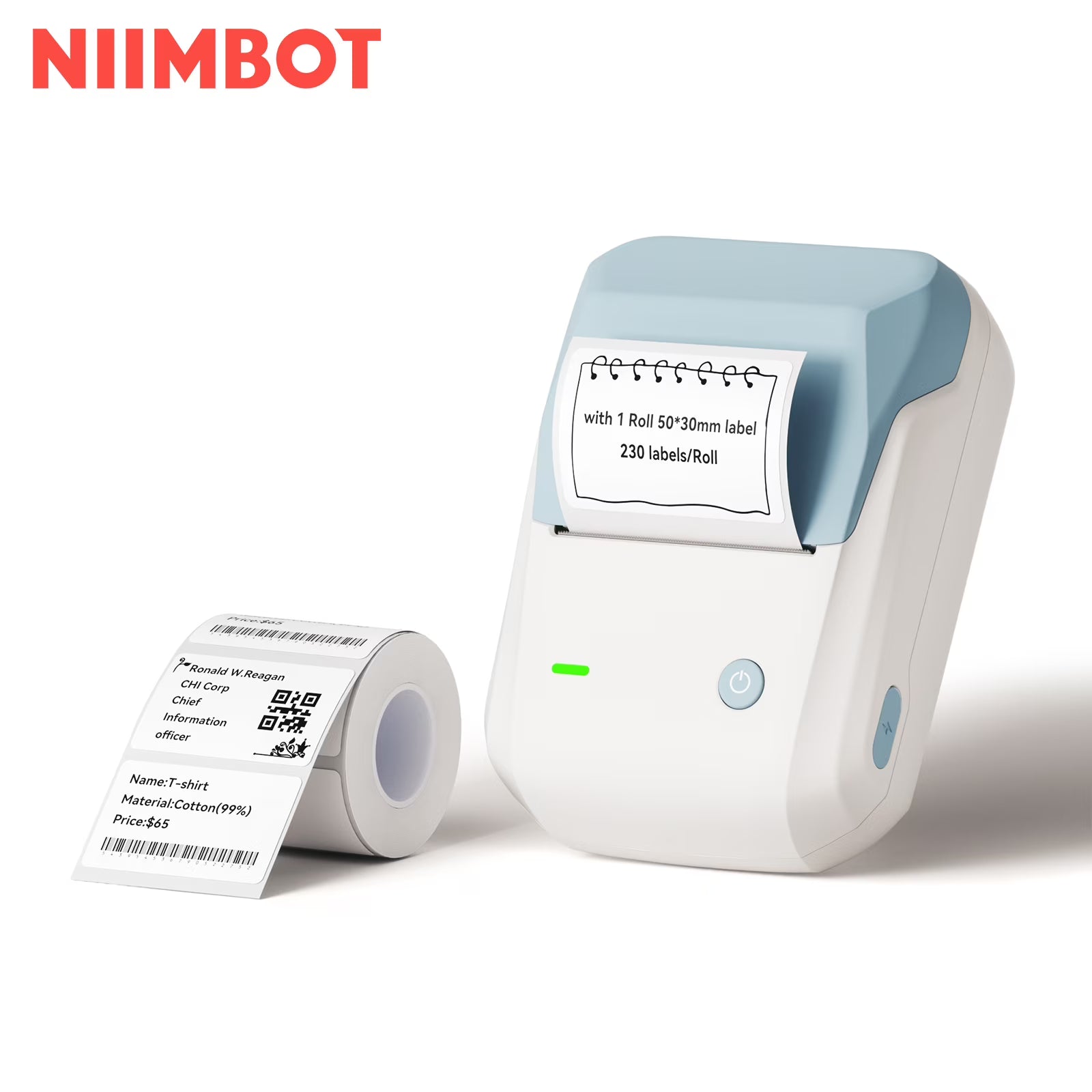 NIIMBOT B1 Bluetooth Label Maker – Portable 2-Inch Label Printer