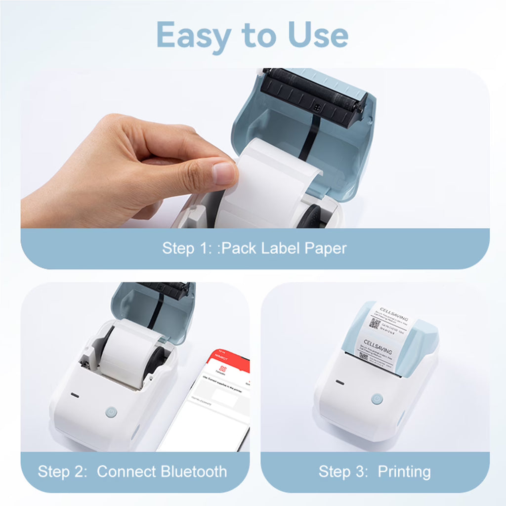 NIIMBOT B1 Bluetooth Label Maker – Portable 2-Inch Label Printer