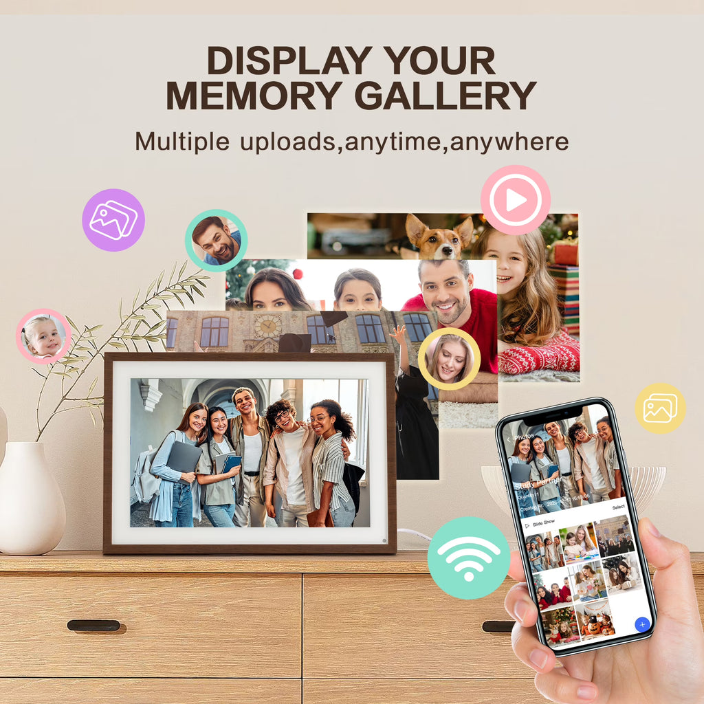 VUSIGN 10.1" Smart Digital Calendar & Chore Chart – Full HD Touchscreen WiFi Planner