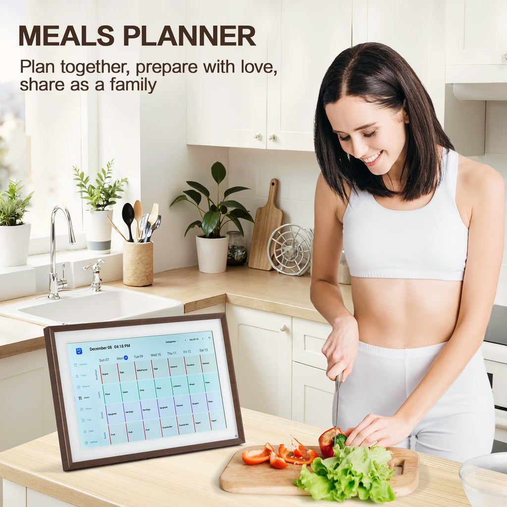 VUSIGN 10.1" Smart Digital Calendar & Chore Chart – Full HD Touchscreen WiFi Planner