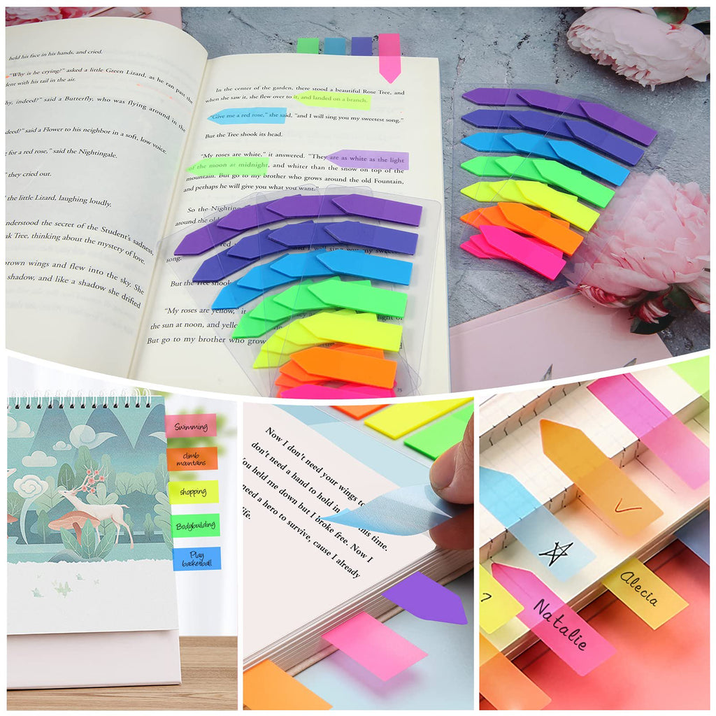 560-Piece Sticky Note Flags Set – Colorful Index Tabs & Page Markers