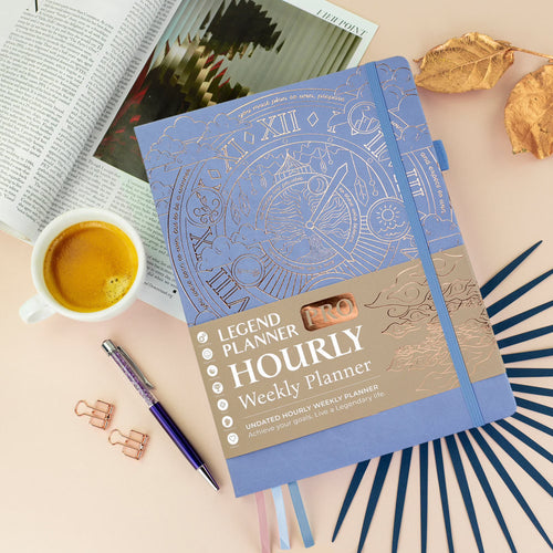 LEGEND PLANNER Hourly Planner & Appointment Book – 120 Pages, Periwinkle
